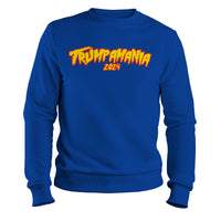 Load image into Gallery viewer, Trumpamania 2024 Crewneck Sweatshirt royal color
