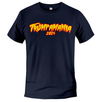 Load image into Gallery viewer, Trumpamania 2024 T-shirt heather navy color
