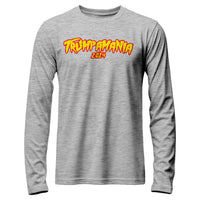 Load image into Gallery viewer, Trumpamania 2024 Long Sleeve Shirt athletic heather color 
