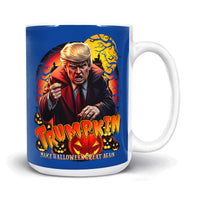 Load image into Gallery viewer, Trumpkin Mug 15oz dark blue color
