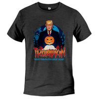 Load image into Gallery viewer, Trumpkin 2 T shirt dark grey heather color

