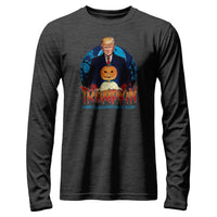 Load image into Gallery viewer, Trumpkin 2 long sleeve dark grey heather color
