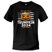 Load image into Gallery viewer, Patriot trumpkin 2024 T shirt black heather color

