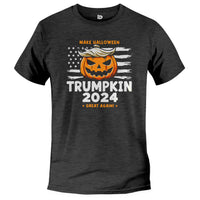 Load image into Gallery viewer, Patriot trumpkin 2024 T shirt dark grey heather color
