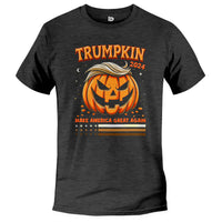 Load image into Gallery viewer, Trumpkin 2024 T shirt dark grey heather color
