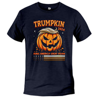 Load image into Gallery viewer, Trumpkin 2024 T shirt heather navy color

