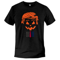 Load image into Gallery viewer, Patriot trumpkin T shirt black heather color
