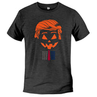 Load image into Gallery viewer, Patriot trumpkin T shirt dark grey heather color
