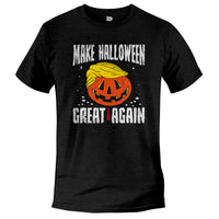 Load image into Gallery viewer, Make halloween great again t shirt black heather color
