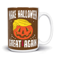 Load image into Gallery viewer, Make Halloween Great Again 15oz brown color
