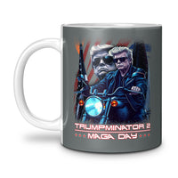 Load image into Gallery viewer, Trumpminator Mug 11oz dark grey color
