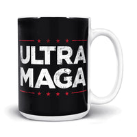 Load image into Gallery viewer, Ultra maga 15oz Mug black color
