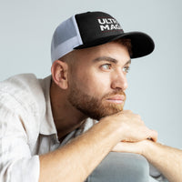 Load image into Gallery viewer, ultra maga trucker hat model
