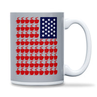 Load image into Gallery viewer, American Flag Mug | Light Grey
