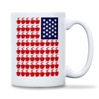 Load image into Gallery viewer, American Flag Mug | White

