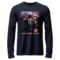 Load image into Gallery viewer, Unstoppable Donald trump Long Sleeve heather navy color
