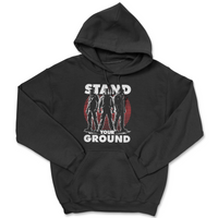 Load image into Gallery viewer, side by side hoodie, stand your ground

