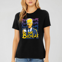 Load image into Gallery viewer, THE BIDENS DOPE TEE TSHIRT SHORT SLEEVE SHIRT WHITE WITH MODEL
