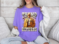 Load image into Gallery viewer, Daddy Trump Returns Bootleg T-Shirt violet color
