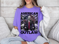 Load image into Gallery viewer, American Outlaw Bootleg T-shirt violet color
