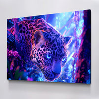 Load image into Gallery viewer, Vicious Tiger Colorful Abstract Horizontal Canvas Wall Art

