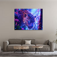 Load image into Gallery viewer, Vicious Tiger Colorful Abstract Horizontal Canvas Wall Art
