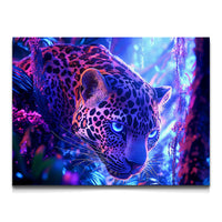 Load image into Gallery viewer, Vicious Tiger Colorful Abstract Horizontal Canvas Wall Art

