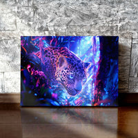 Load image into Gallery viewer, Vicious Tiger Colorful Abstract Horizontal Canvas Wall Art
