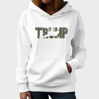 Load image into Gallery viewer, trump commander hoodie, with trump and sillouette of helictopter
