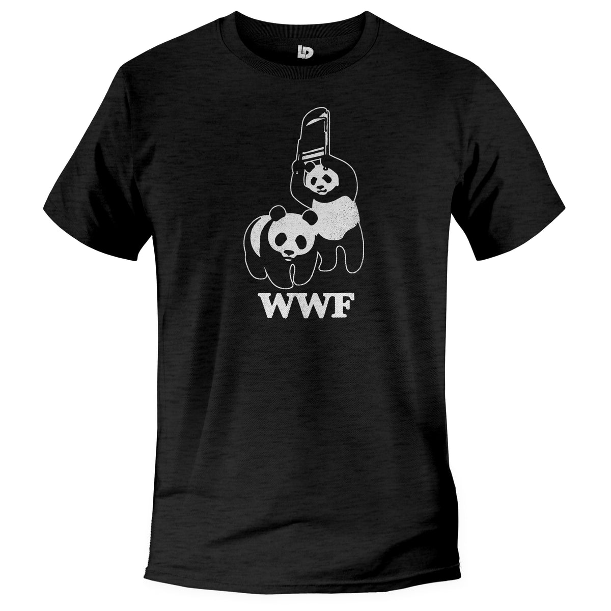 WWF Panda Premium Triblend Fun T-Shirt | Black Color