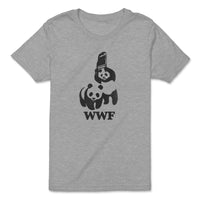 Load image into Gallery viewer, WWF Panda Fun Youth Shirt  | Athletic Heather color
