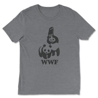 Load image into Gallery viewer, WWF Panda Premium Triblend Fun T-Shirt | Grey Color
