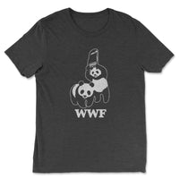 Load image into Gallery viewer, WWF Panda Premium Triblend Fun T-Shirt | Black Color
