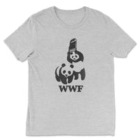 Load image into Gallery viewer, WWF Panda Premium Triblend Fun T-Shirt | White Color
