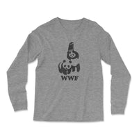 Load image into Gallery viewer, WWF Panda Long Sleeve Shirt | Athletic Grey Color
