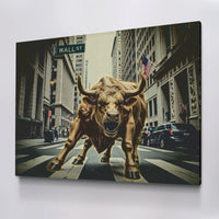 Load image into Gallery viewer, Wall St Bullish Trading Horizontal Canvas Wall Art
