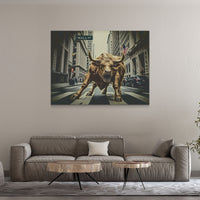 Load image into Gallery viewer, Wall St Bullish Horizontal Canvas Wall Art
