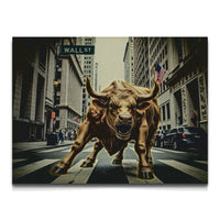 Load image into Gallery viewer, Wall St Bullish Horizontal Canvas Wall Art

