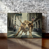 Load image into Gallery viewer, Wall St Bullish Trading Horizontal Canvas Wall Art
