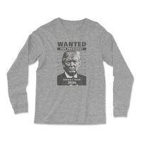 Load image into Gallery viewer, Donald Trump Mugshot Long Sleeve Shirt athletic Heather color
