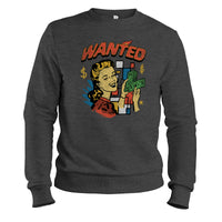 Load image into Gallery viewer, Wanted Crewneck Sweatshirt dark heather color
