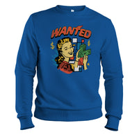 Load image into Gallery viewer, Wanted Crewneck Sweatshirt true royal color
