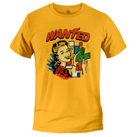 Load image into Gallery viewer, Wanted Tee Gold color

