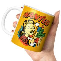 Load image into Gallery viewer, Wanted Mug 11oz yellow color
