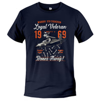 Load image into Gallery viewer, war dog loyal veteran tshirt navy
