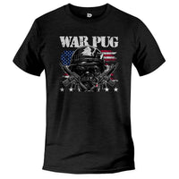 Load image into Gallery viewer, War Pug military pug Tee Black Heather Color
