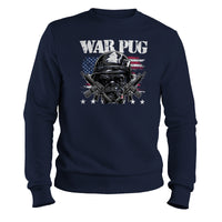 Load image into Gallery viewer, War Pug Crewneck Sweatshirt Navy Color
