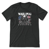 Load image into Gallery viewer, War Pug Tee Black Heather Color
