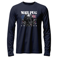 Load image into Gallery viewer, War Pug Long Sleeve Shirt navy color
