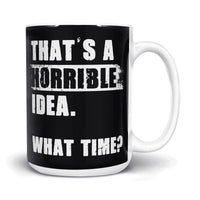 Load image into Gallery viewer, what time mug 15oz black color
